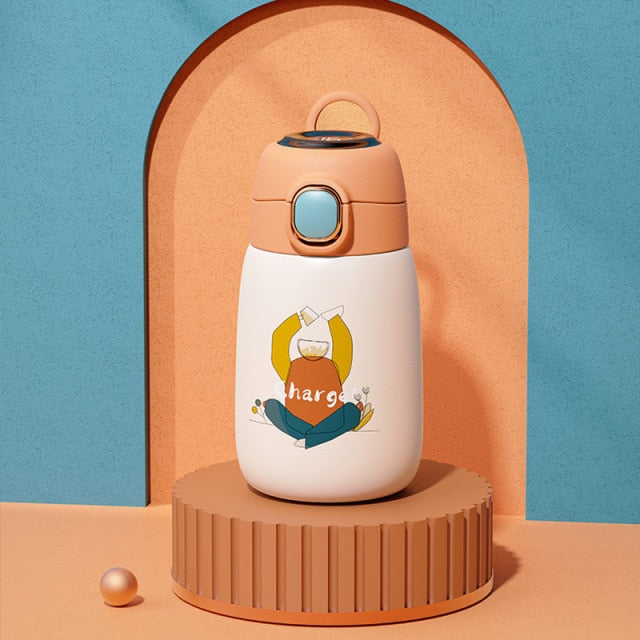 Cartoon Kids Temperature Display Thermos Bottle - Image 9