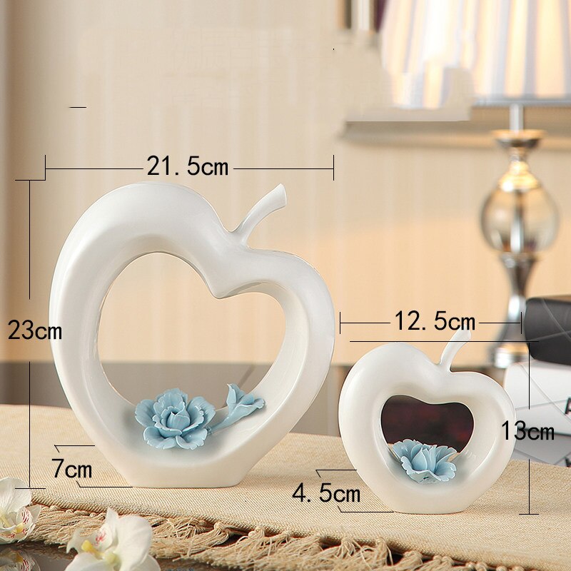 Modern Ceramic Love Apple Home Decor - Image 2