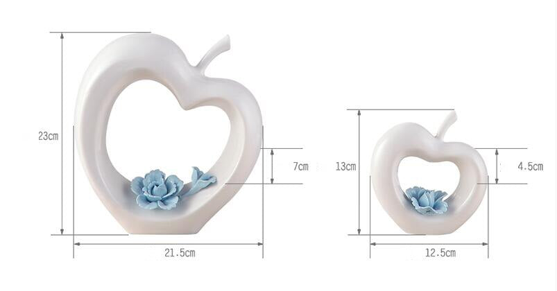 Modern Ceramic Love Apple Home Decor - Image 10