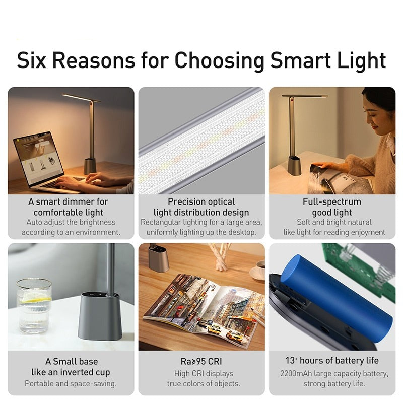 Elegant Eye Protect Dimmable Smart Desk Lamp - Image 1