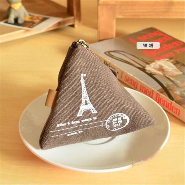 Canvas Triangle Mini Wallet - Image 4