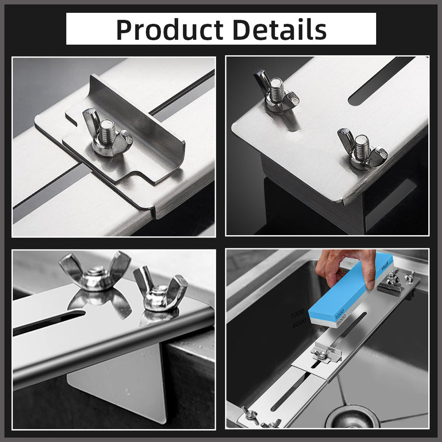 Adjustable Stone Base Sink Knife Sharpener Holder - Image 6