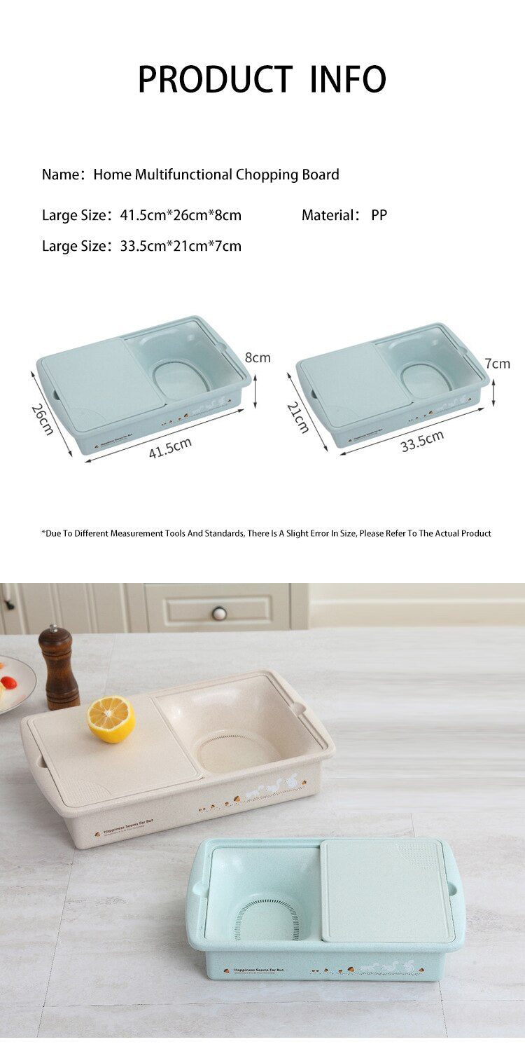 Multifunctional Storage Basket Cutting Board - Image 2