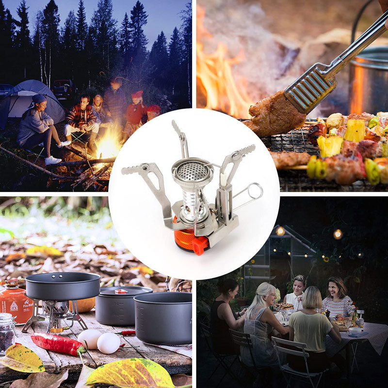 Mini Foldable Outdoor Camping Gas Stove - Image 1