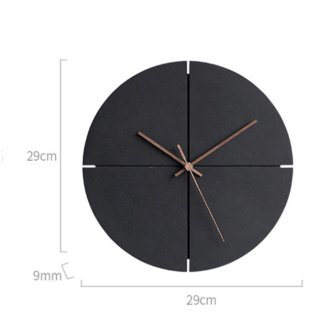 Elegant Nordic Minimalist Wooden Wall Clock - Image 2