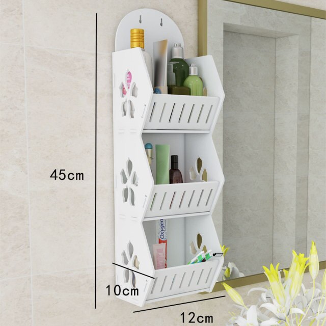 Wall Mounted No-Drill Shelf Storage Organizer - Image 10