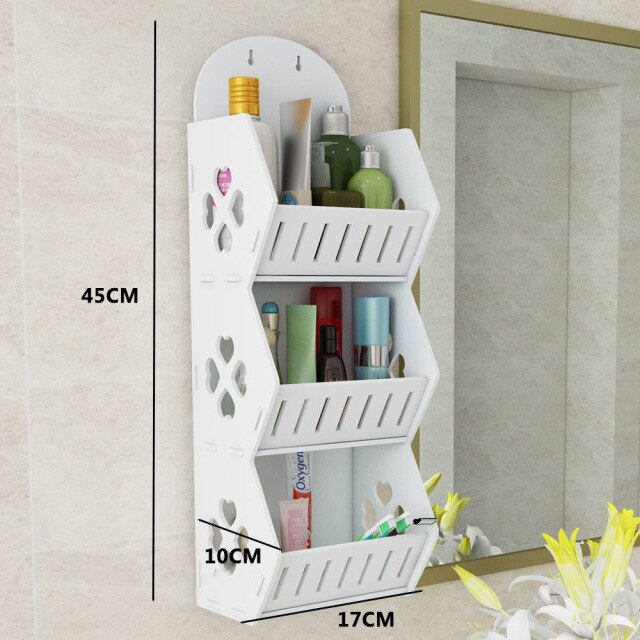 Wall Mounted No-Drill Shelf Storage Organizer - Image 6