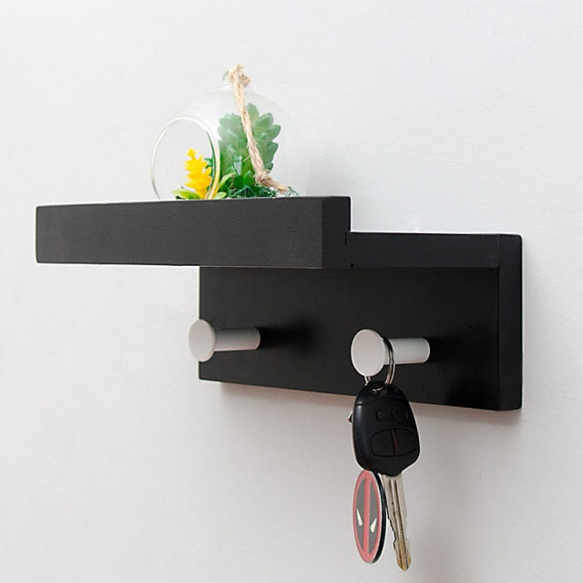 Wall Mounted Wooden Simple Shelf Rack - Image 6