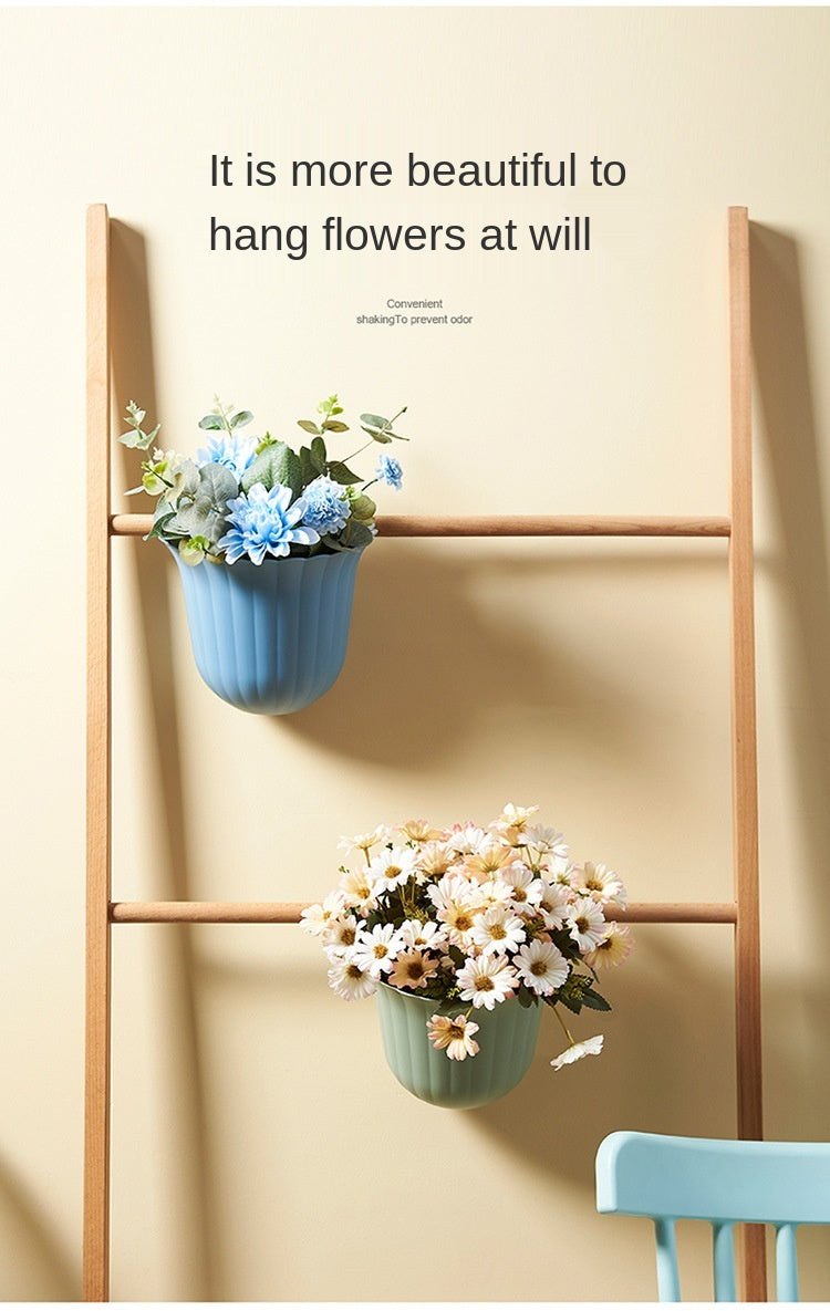 Nordic Flower Shape Hanging Trash Can - Image 2