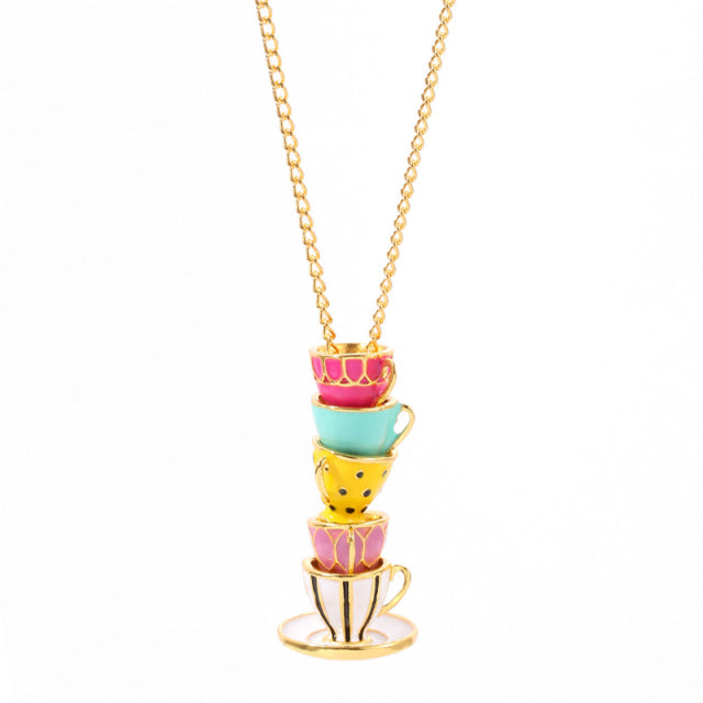Creative Teacup Necklace - Image 9
