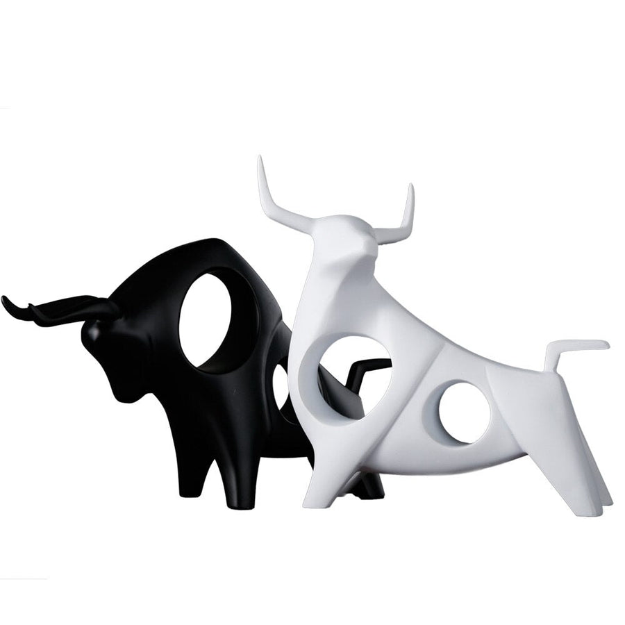 Nordic Style Bull Sculpture Home Decor - Image 4