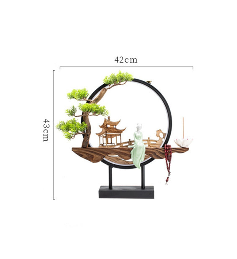 Handmade Fairy Lady Waterfall Backflow Incense Burner - Image 1