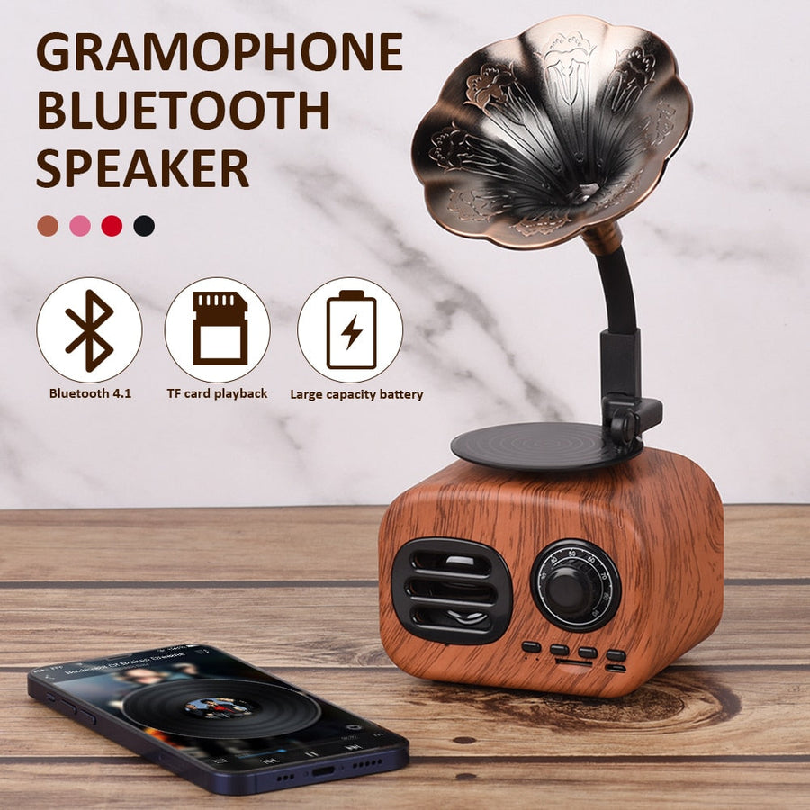Retro Phonograph Bluetooth Radio Speaker - Image 6