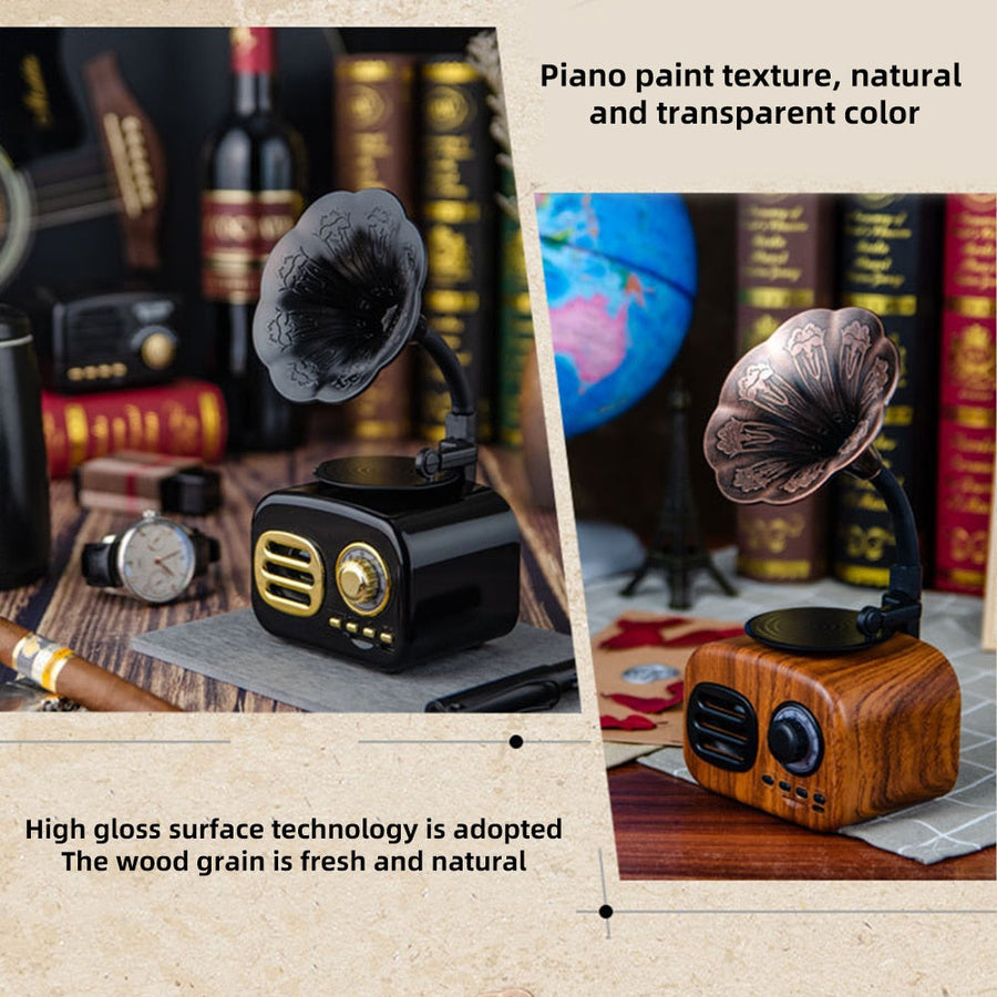 Retro Phonograph Bluetooth Radio Speaker - Image 7