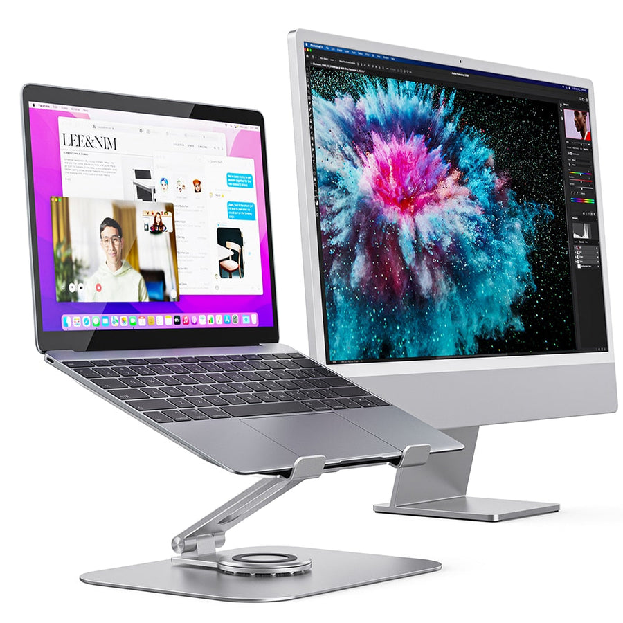 360 Rotating Ergonomic Laptop Holder Riser - Image 2