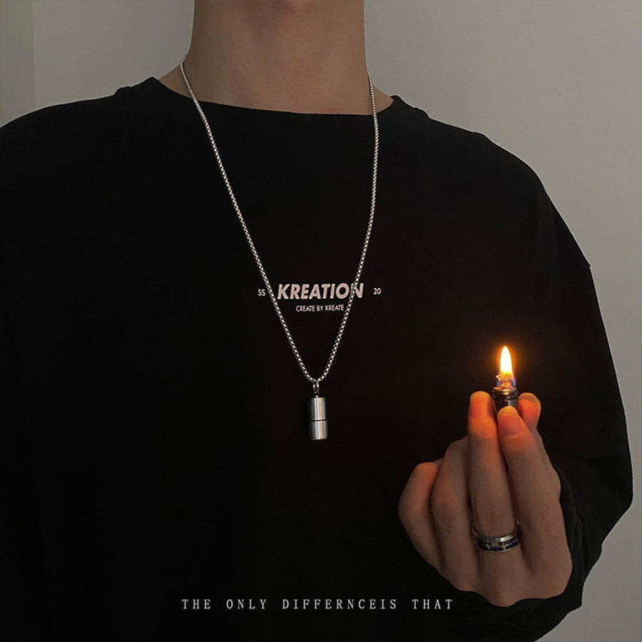 Titanium Mini Lighter Necklace - Image 2