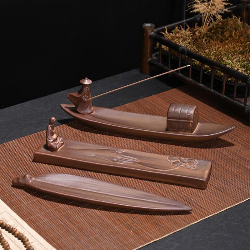 Wooden Zen Incense Holder - Image 1