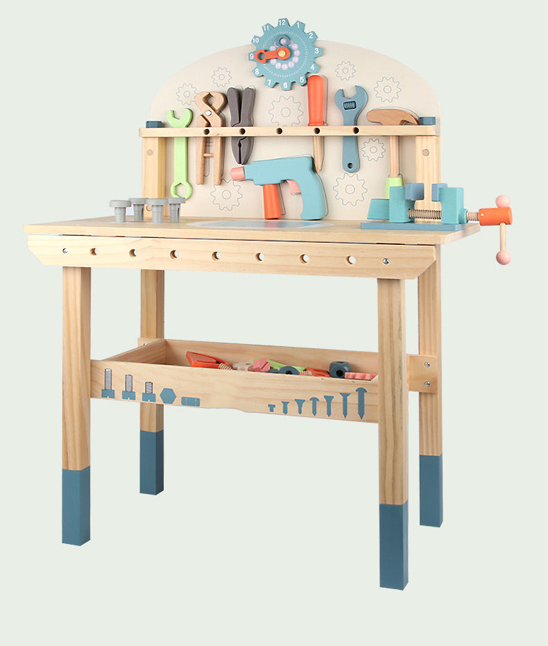 Educational Wooden Workshop Tool Toy Set - Image 1
