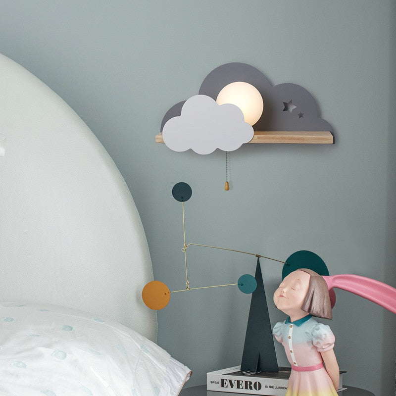 Nordic Kids Cloud Sky LED Wall Lamp - Image 1