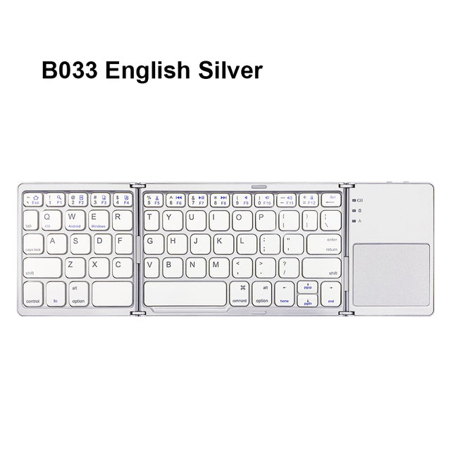 Universal Mini Foldable Wireless Keyboard with Touchpad - Image 11