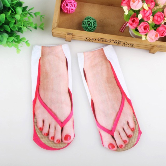 3D Printed Funny Flip Flops Socks - Image 1