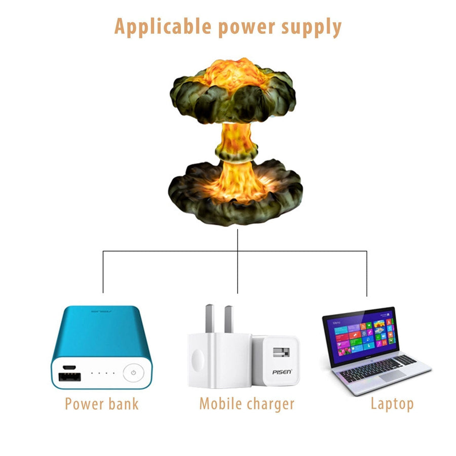 Creative 3D Mushroom Cloud Night Lamp - Image 2