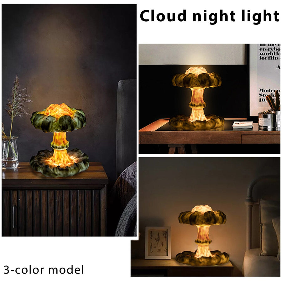 Creative 3D Mushroom Cloud Night Lamp - Image 6