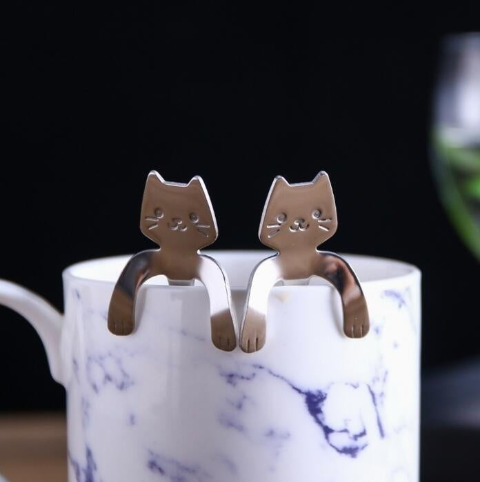 Cute Cat Long Handle Tea Spoon - Image 6