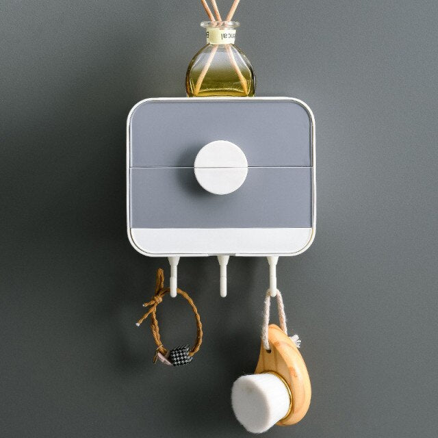 Drill-Free Wall Mounted Soap Box Container - Image 2