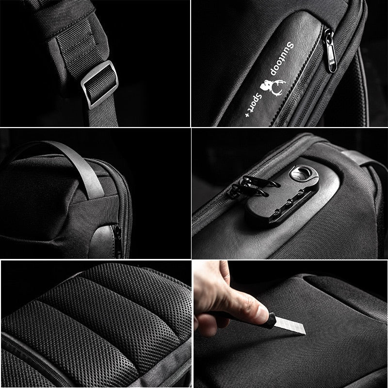 Anti Theft Waterproof Crossbody Travel Messenger Bag - Image 3