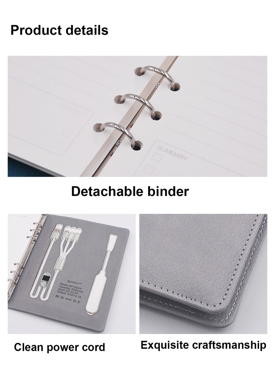 Business Class Power Bank Light Charging Notebook - Image 3