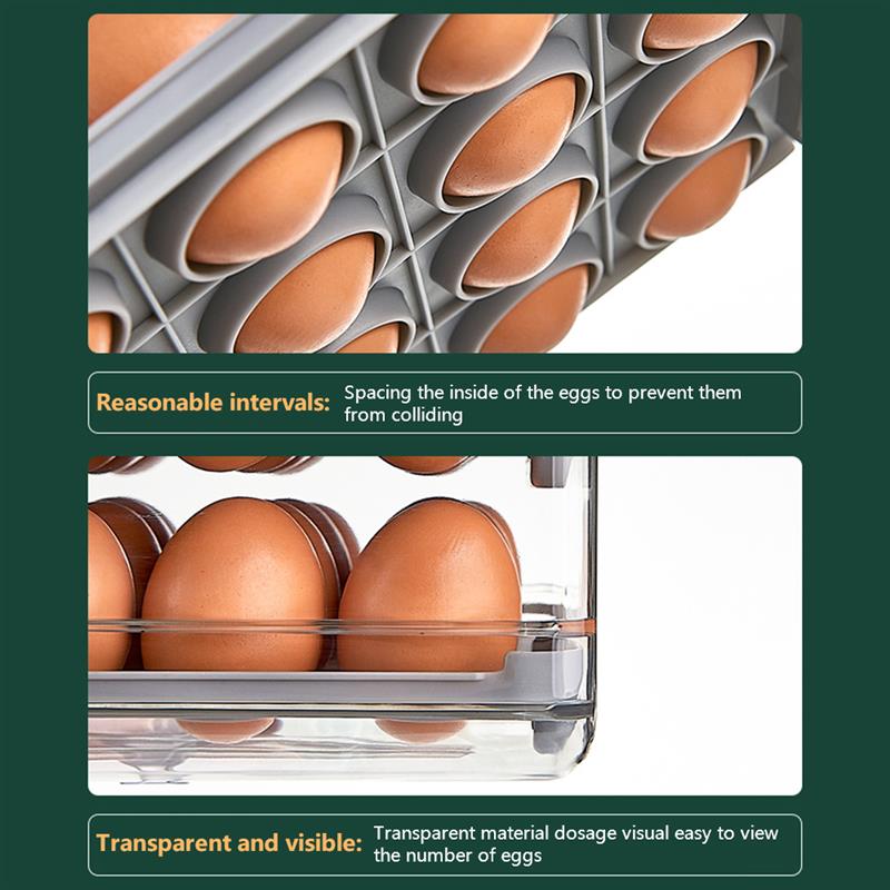 Smart Large Capacity Stackable Egg Storage Box - Image 3