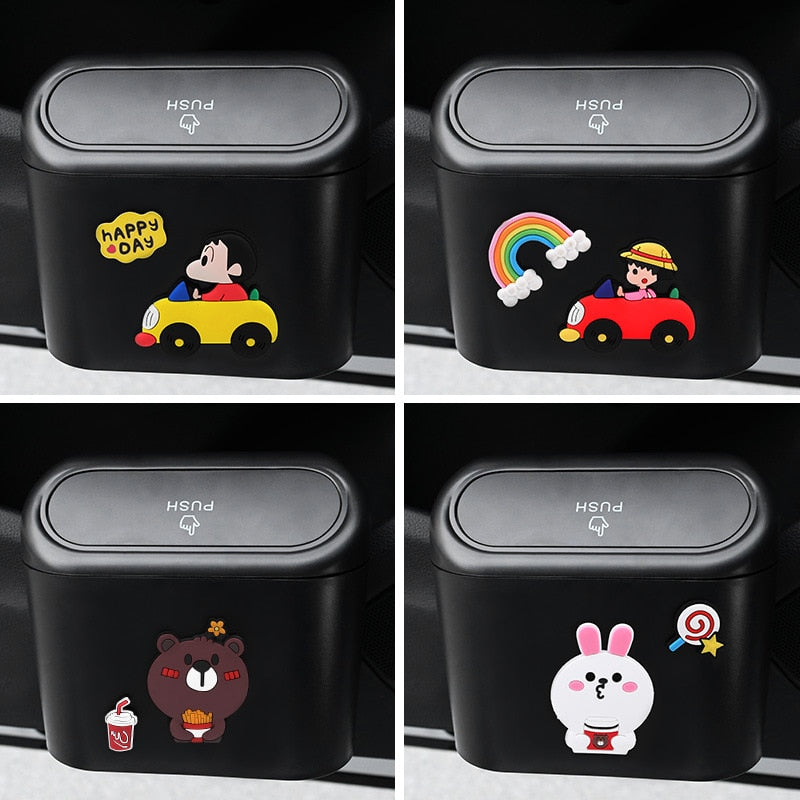 Cute Cartoon Car Door Trash Can - Image 1