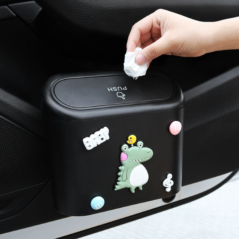 Cute Cartoon Car Door Trash Can - Image 18