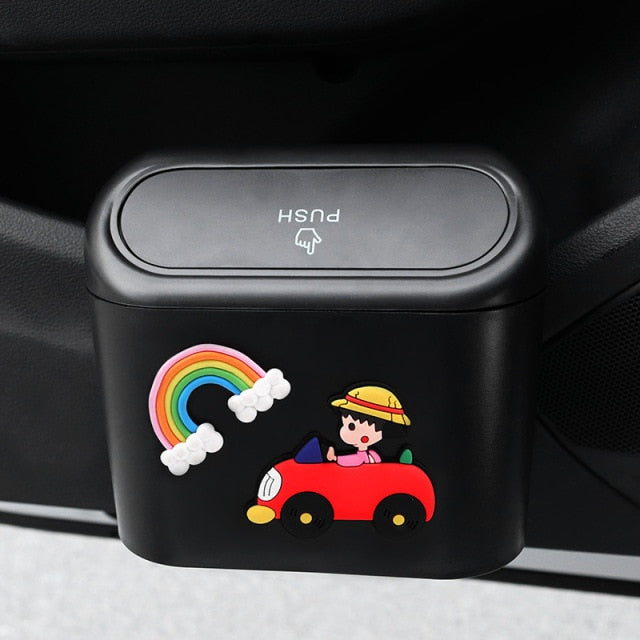 Cute Cartoon Car Door Trash Can - Image 16