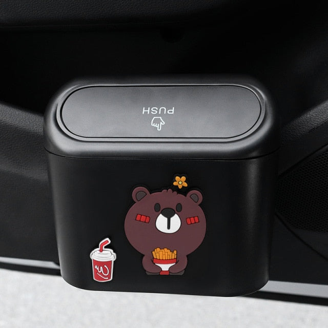 Cute Cartoon Car Door Trash Can - Image 10