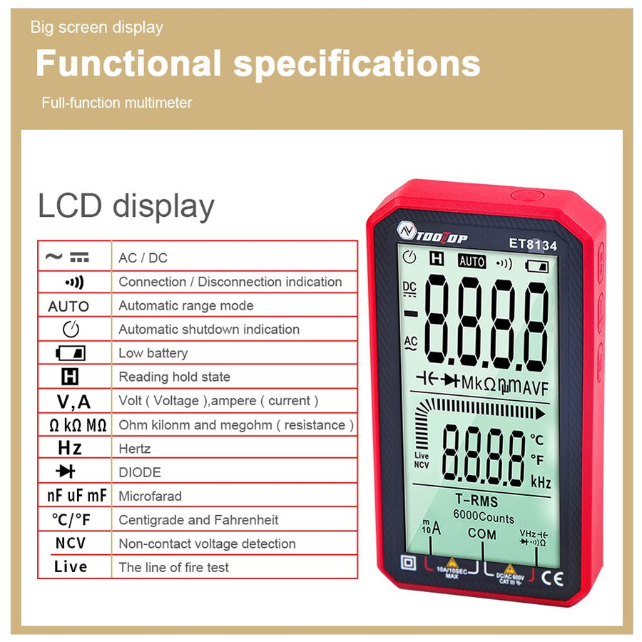 Digital LCD Screen Portable Voltage Tester - Image 2
