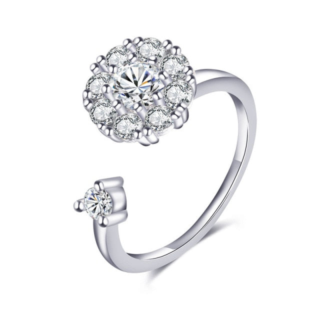 Elegant Sunflower Sunshine Rotating Ring - Image 11