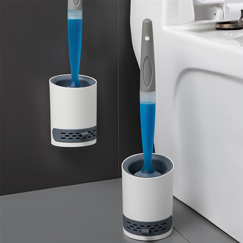 Soft Silicone Soap Sprayer Toilet Cleaning Brush - Image 1