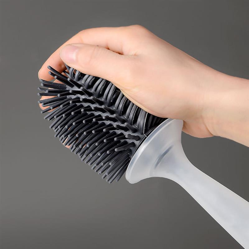 Soft Silicone Soap Sprayer Toilet Cleaning Brush - Image 4