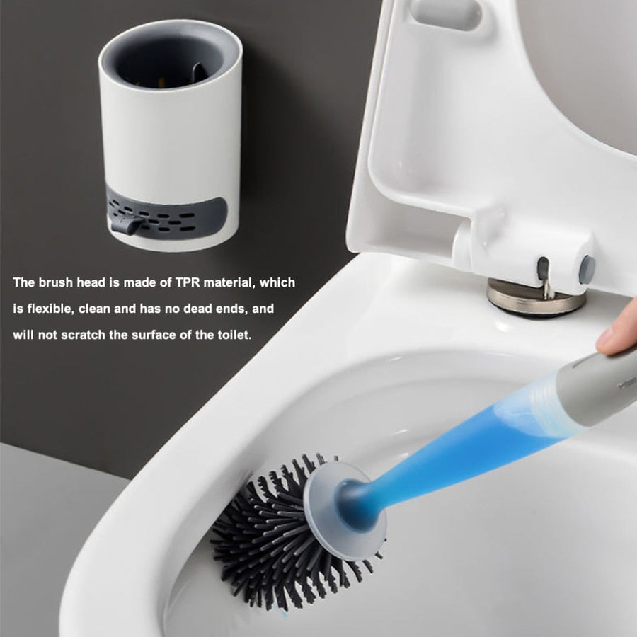 Soft Silicone Soap Sprayer Toilet Cleaning Brush - Image 3