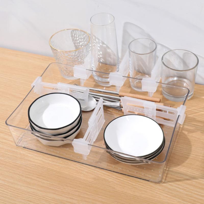 4pcs Retractable Refrigerator Shelf Organizer Divider - Image 5