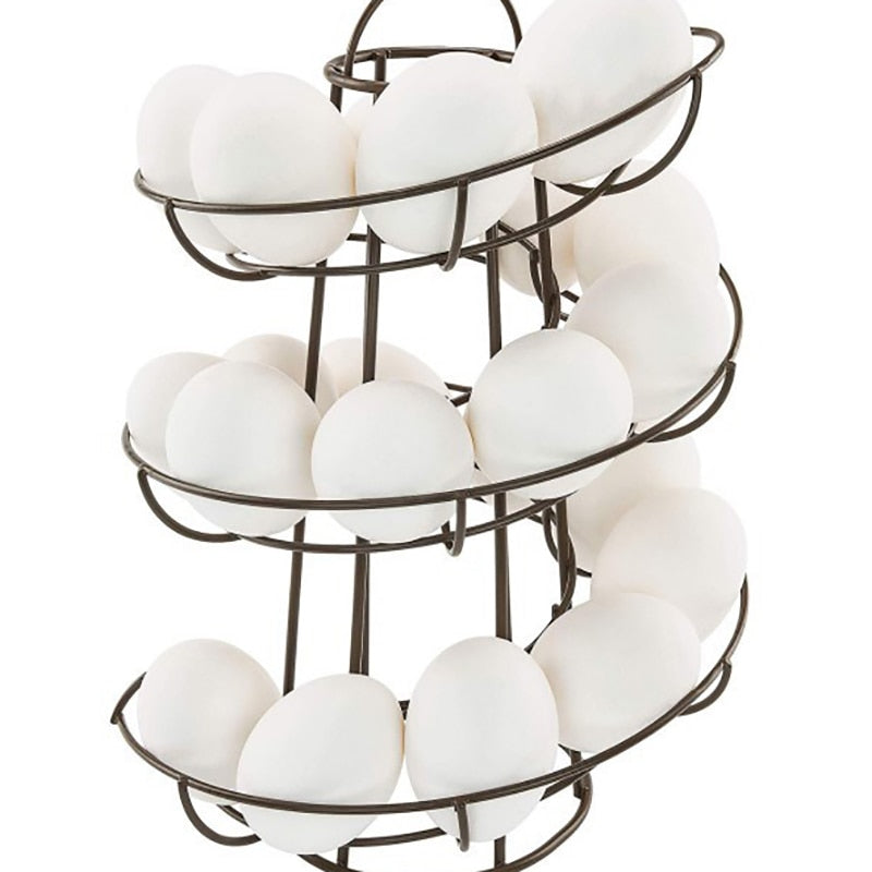Creative Spiral Egg Dispenser Storage Rack - Image 7