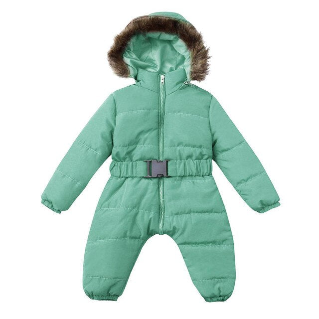 Warm Long Sleeve Hooded Baby Coat - Image 12