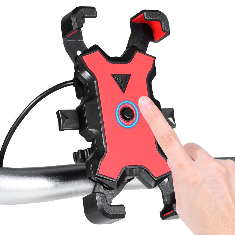 360 Rotating USB Charger Bike Phone Holder - Image 1