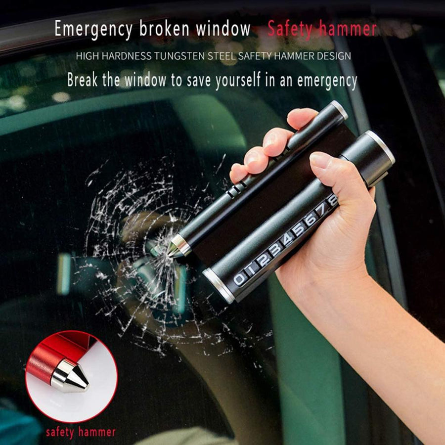 4in1 Safety Hammer Car Aromatherapy Phone Holder - Image 1