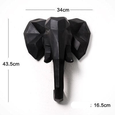 Nordic Style Resin Animal Heads Home Wall Decor - Image 6