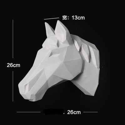 Nordic Style Resin Animal Heads Home Wall Decor - Image 9