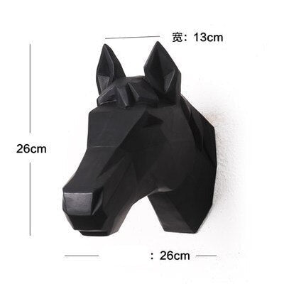 Nordic Style Resin Animal Heads Home Wall Decor - Image 8