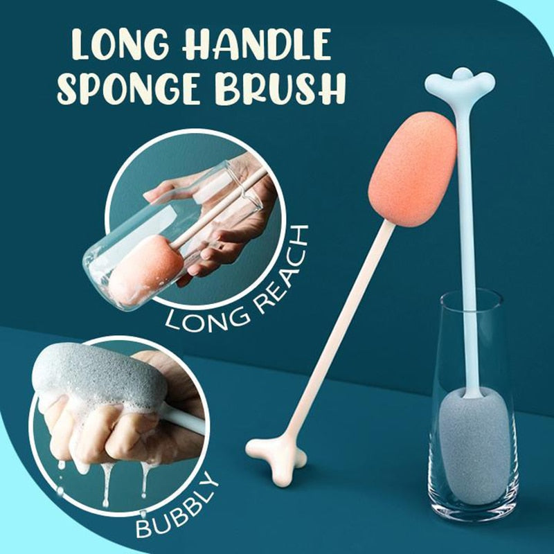Long Handle Vertical Cleaning Sponge Brush - Image 2